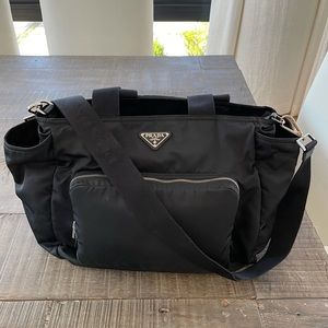 Nylon Prada diaper bag